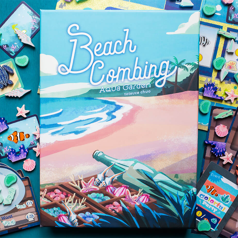 ボードゲーム AquaGarden expansion BeachCombing アクアガーデン 拡張版 ビーチコーミング